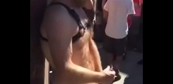  Folsom Street Fair Hot Guy Big Dick Public Jerk Off Cum Load Bigolthickone